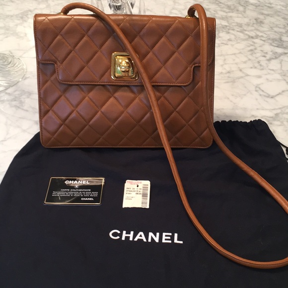 COPY - CHANEL Vintage Brown Crossbody Bag - Picture 1 of 7